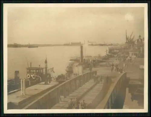 Foto Wehrmacht Belgien Flandern Hafen Anlagen bei Antwerpen Antorf Anvers 1940