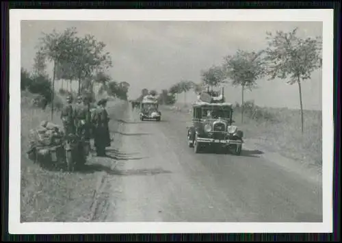 3x Foto Flüchtlinge mit Pferd und Kutsche Fahrzeuge Belgien Frankreich 1940-41