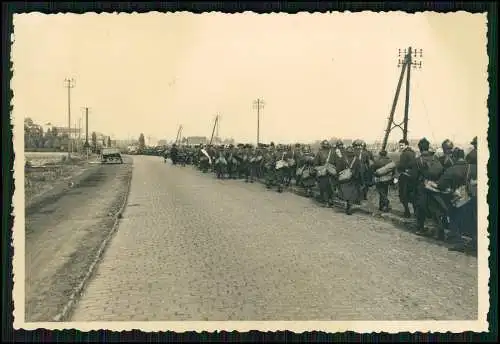 Foto Gefangene französische Soldaten Grenze Belgien Fr. Département Nord 1940