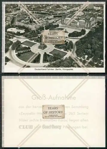 Foto Berlin Tiergarten Fliegeraufnahme aus Zeppelin Königsplatz Reichstag 1936