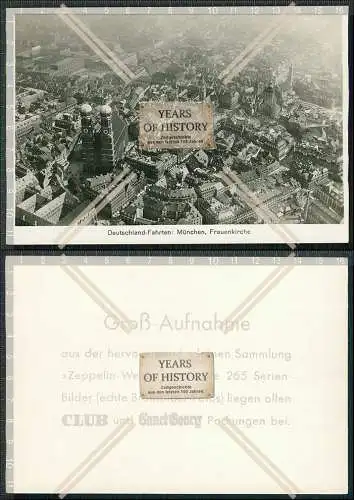 Foto München Luftbild aus Zeppelin Frauenkirche Rathaus Peterskirche uvm. 1936