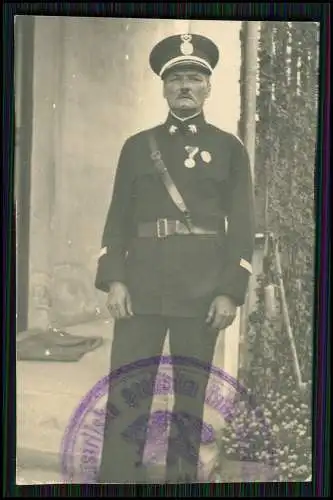 2x Foto Slowenischer Soldat Uniform 1. Weltkrieg WK mit Orden Slovenija 1914-18