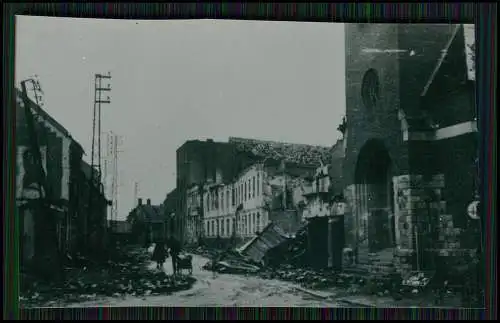10x Foto Frankreich Kriegszerstörungen 1940-42 Fotos nach 1945 entwickelt