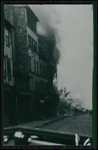 10x Foto Frankreich Kriegszerstörungen 1940-42 Fotos nach 1945 entwickelt