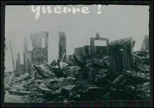 10x Foto Frankreich Kriegszerstörungen 1940-42 Fotos nach 1945 entwickelt