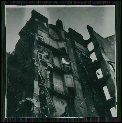 10x Foto Frankreich Kriegszerstörungen 1940-42 Fotos nach 1945 entwickelt