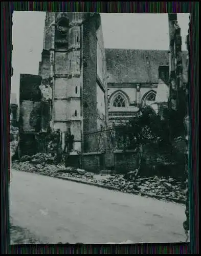 10x Foto Frankreich Kriegszerstörungen 1940-42 Fotos nach 1945 entwickelt