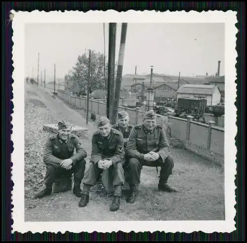 12x Foto Bahnhof Soldaten Quartier Nantes Loire Atlantique Bretagne 1940-41