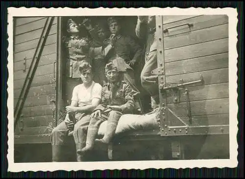 21x Foto Kriegszerstörungen Vormarsch Soldaten der Wehrmacht Bahnhof Zug 1940-42