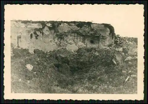 Foto Belgien Luxemburg zerstörter Bunker Shelter Maginot-Linie 1940-42