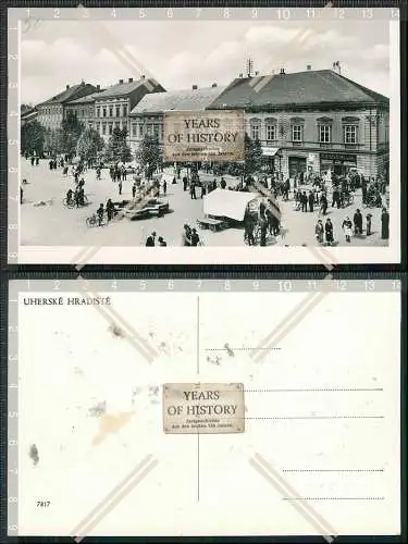 Foto AK Uherske Hradiste Hradisch Magyarhradis Marktplatz Mährisch Slowakei 1920
