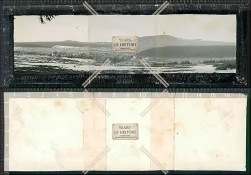 Foto Panorama 17x5 cm Stadt im Harz im Hintergrund das Gebirge 1936 