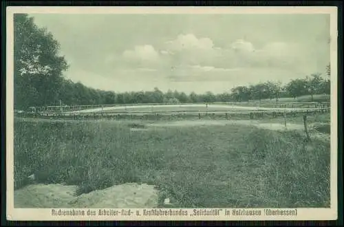 AK Radrennbahn Arbeiter-Rad- u. Kraftfahrerbundes in Holzhausen Oberhessen 1936