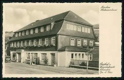 Foto AK Züschen Winterberg im Sauerland Gasthof Hotel Schauerte Bes. A. Peters