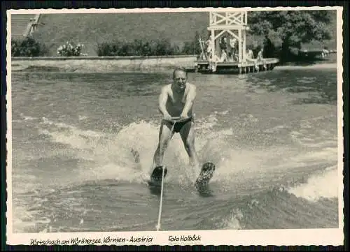 7x Foto AK Pörtschach Klagenfurt Wörther See Kärnten - Wasserski Club Gondel Bar