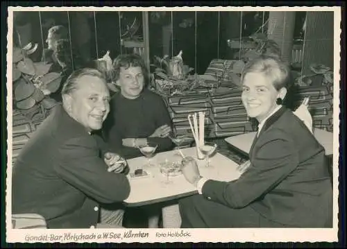 7x Foto AK Pörtschach Klagenfurt Wörther See Kärnten - Wasserski Club Gondel Bar