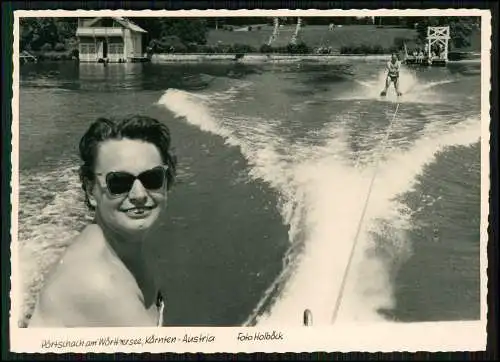 7x Foto AK Pörtschach Klagenfurt Wörther See Kärnten - Wasserski-Club Gondel Bar