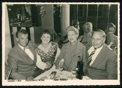 7x Foto AK Pörtschach Klagenfurt Wörther See Kärnten - Wasserski-Club Gondel Bar