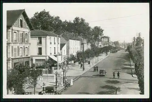 Foto AK Melun Seine et Marne Avenue Thiers - Tankstelle Fahrzeuge Oldtimer 1939