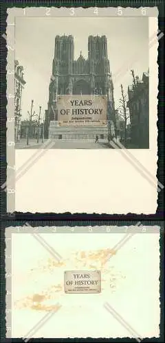 Foto Reims Marne Blick auf Kathedrale fotografiert vom Soldat der Wehrmacht 194