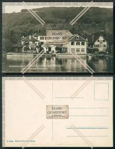 Foto AK Berlingen am Untersee Thurgau Schweiz Erholungsheim Neutal um 1930