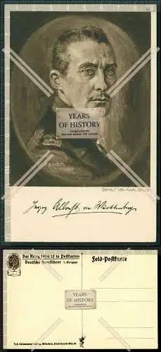 Orig. AK Portrait Albrecht Herzog von Württemberg 