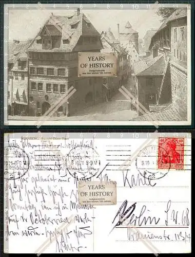 AK Nürnberg Albrecht Dürer Haus 1921 gelaufen 