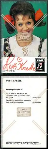 Handsigniertes  Autogramm Lotti Krekel Hedwig Charlotte Lotti Krekel ist eine d