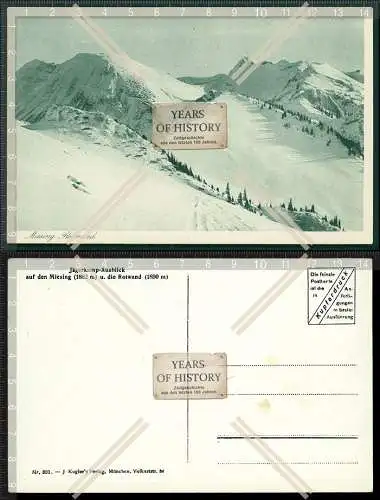 AK Jägerkamp Ausblick auf den Miesing und die Rotwand Kupferdruck Karte