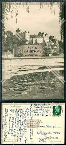 Foto AK Bernburg Saale Blick zum Schloss vom Rosenhag aus