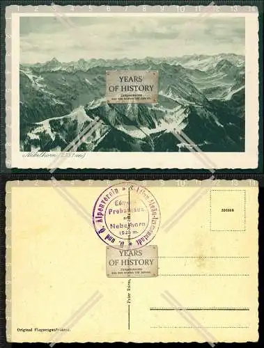 AK Nebelhorn Stempel Rückseite Alpenverein Sektion Allgäu Immenstaad 1940