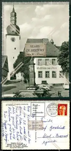 Foto AK Arnsberg Sauerland am Glockenturm Gaststätte zur Krim Straßenansicht