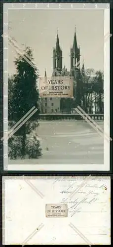 Orig. Foto AK Kirchenansicht 1925 Rückseite beschrieben mit Ortsangabe