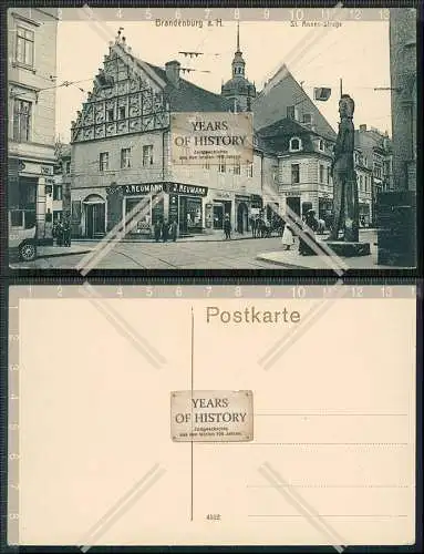 AK Brandenburg an der Havel historische Sankt-Annen-Straße mit Geschäften 1936