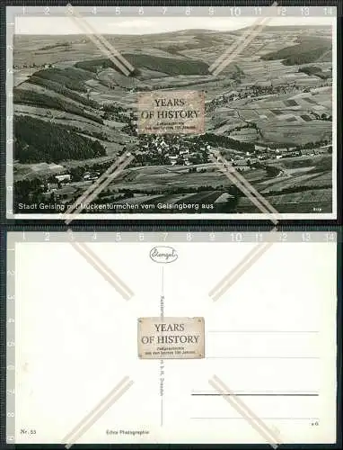 AK Geising Altenberg Erzgebirge Blick vom Geisingberg zum Mückentürmchen Stengel