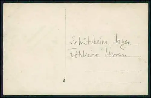 2x AK Hagen Westfalen Schützenheim Waldfrieden Haldener Wald Feithstraße 1931 g.