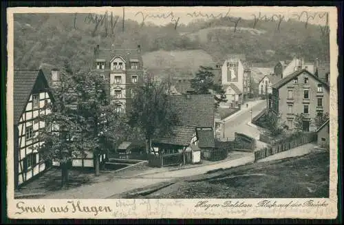 AK Ansichtskarte Delstern Hagen in Westfalen Blick auf die Brücke 1940 gelaufen