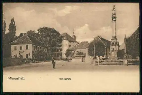 AK Wiesentheid im Kreis Kitzingen Unterfranken Partie am Marienplatz 1908