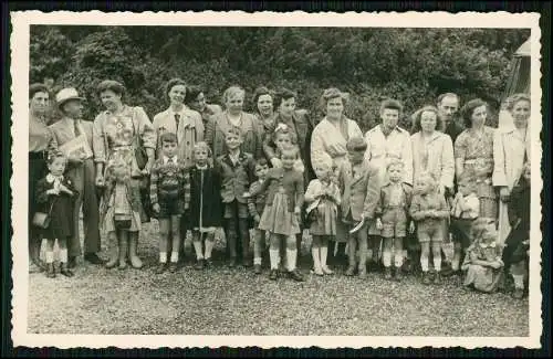 4x Foto AK Bus Omnibus Reise mit Kinder Erfttal Erftstadt Kerpen 1939-42