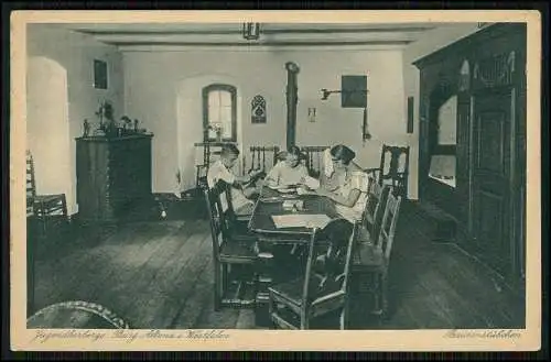 AK Altena, Jugendherberge Burg Altena, Bauernstübchen, gelaufen 1938