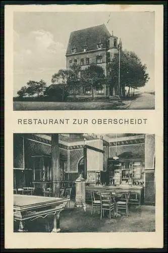 AK Restaurant Gasthof Gastwirtschaft - Zur Oberscheidt Hennef Rhein-Sieg 1920