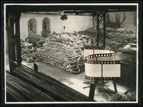 Werk-Foto Nr.33 Arbeiter an Maschinen Firma Gebr. Achenbach Weidenau Siegen 1940