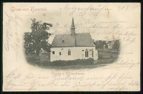 AK Metzenhausen Kirchberg Rhein-Hunsrück Kapelle Mariä Himmelfahrt 1908 gelaufen