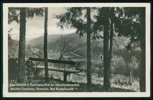 AK Mühltal Amtsschreibermühle zwischen Eisenberg Hermsdorf Bad Klosterlausnitz