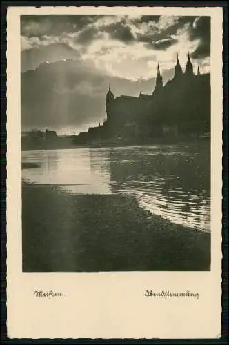 4x Foto AK Meißen an der Elbe Luftbild Dom mit Albrechtsburg uvm. 1942 gelaufen