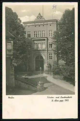 5x Foto AK Meißen an der Elbe Stadtbild Landesschule Albrechtsburg Dom uvm. 1942