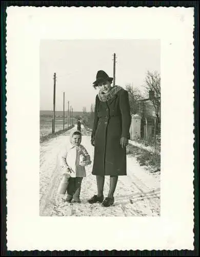 6x Foto Spaziergang Mutter Kind Berlin Wilmersdorf Grunewald See Uferpartie 1940