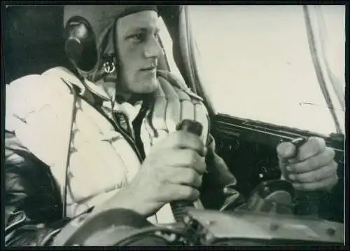 5x Foto Piloten Flugzeugführer Steuern im Cockpit Flugzeug Do 17 Russland 1942