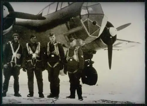 5x Foto Piloten Flugzeugführer Steuern im Cockpit Flugzeug Do 17 Russland 1942