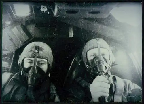 5x Foto Piloten Flugzeugführer Steuern im Cockpit Flugzeug Do 17 Russland 1942